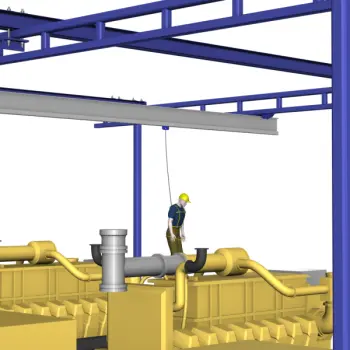 Tether Track Bridge Crane